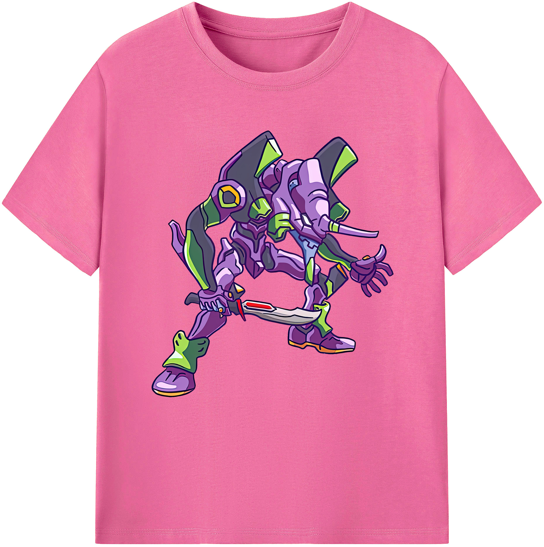 （画像用） EVA 新世紀エヴァンゲリオン レディースカジュアルプリントTシャツ（綿100％）